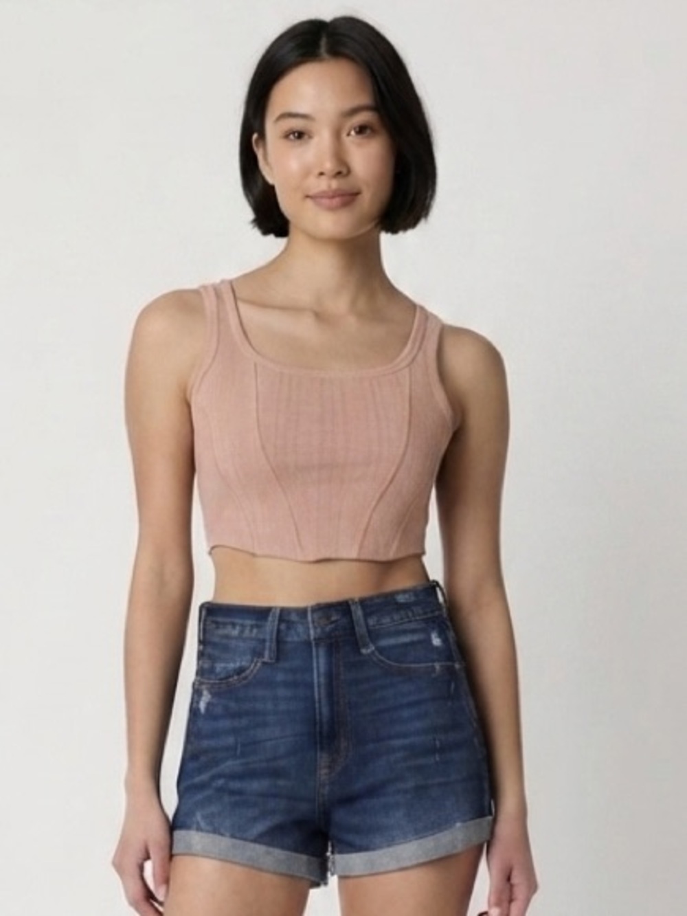 Scoop Neck Sleeveless Tank Top